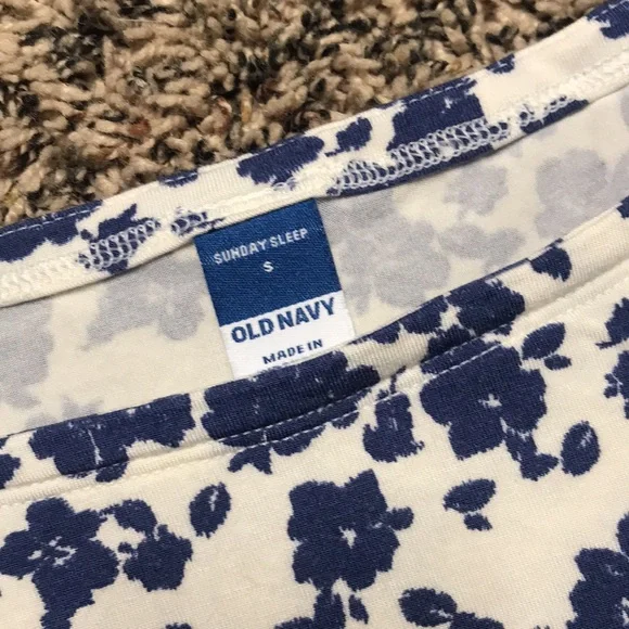 Old Navy Woman’s Sunday Sleep Floral Print Super Soft Summer PJs Size S/M | NWOT - Picture 5 of 6